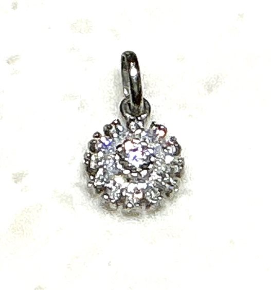 Pendentif Sommer Femme in Or blanc Cubic Zirconia FIORE ZIRC OV 1.10 B - FIORE ZIRC OV 1.10 B